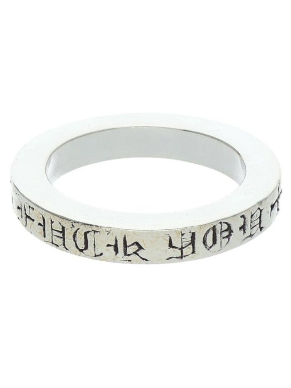 Chrome Hearts Spacer Fckyou Silver Ring